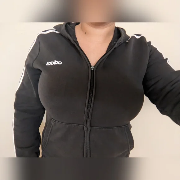 Adidas Black Zip-Up Hoodie - Picture 2 of 13